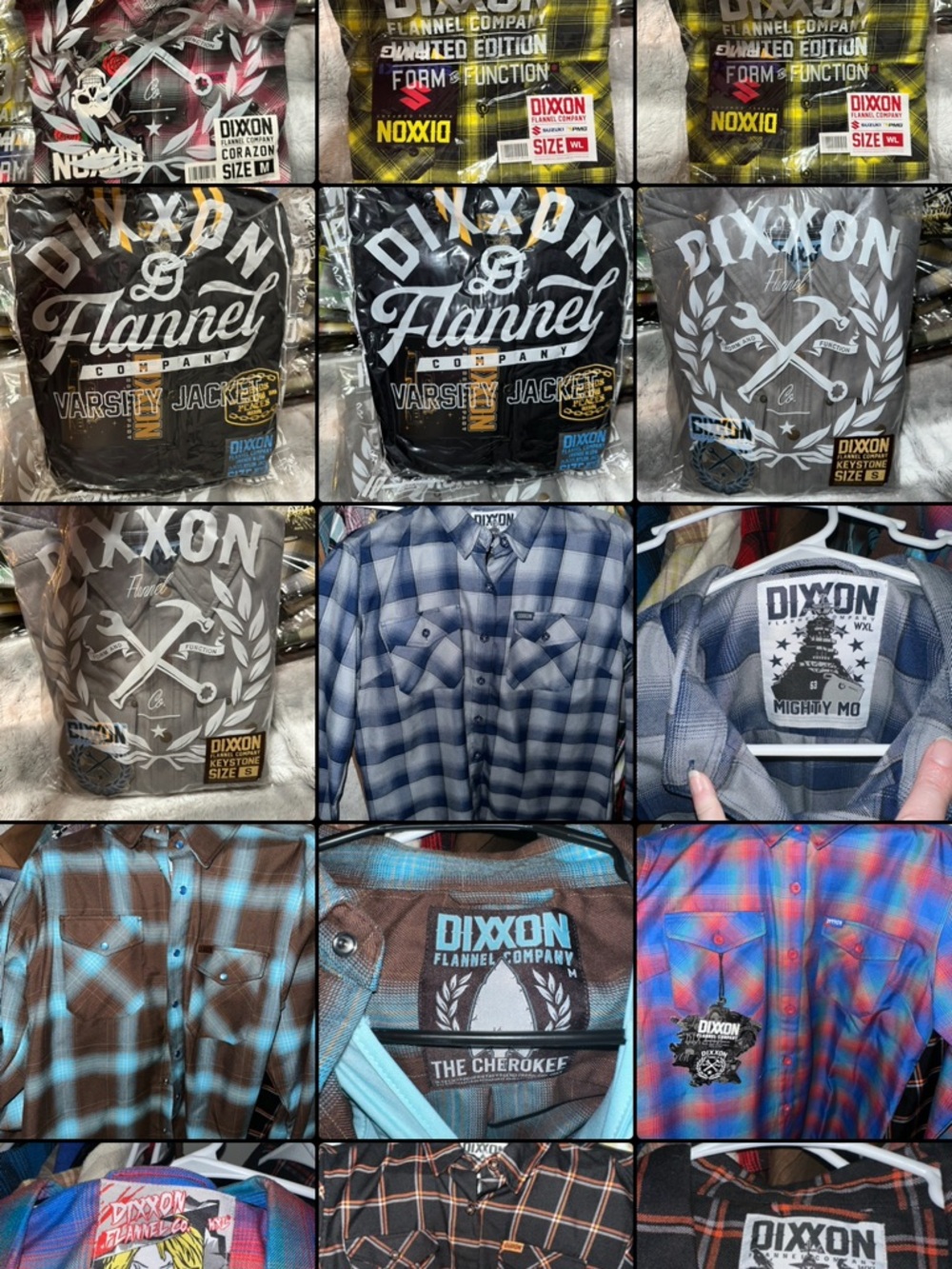 DIXXON Black Windowpane Flannel - Picture 12 of 15